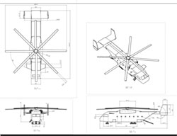 HLH X 3-View Drawing