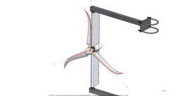 Small Wind Turbine with Swept Blades