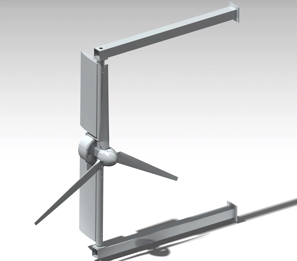 Small Wind Turbines Mounted to Existing Structures, M.S. Thesis