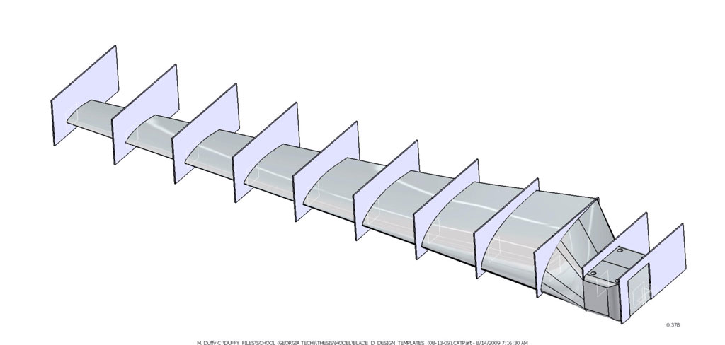 Wind Turbine Blade Template